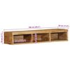 vidaXL Veggmontert TV-benk 100x30x19 cm grovt heltre mangotre