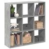 vidaXL Romdeler bokhylle betonggr&aring; 102x29x103,5 cm konstruert tre