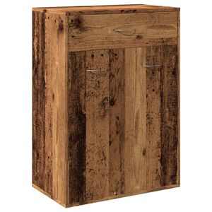 vidaXL Skoskap gammelt tre 60x35x84 cm konstruert tre