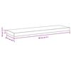 vidaXL Flytende vegghyller 2 stk hvit 80x23,5x3,8 cm MDF