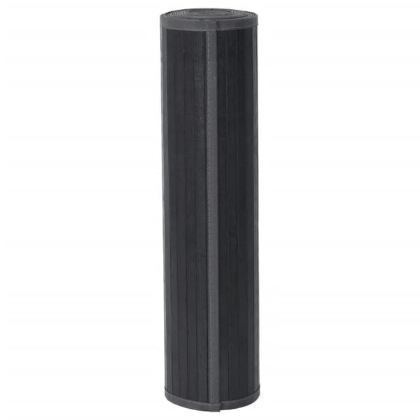 vidaXL Teppe rektangul&aelig;r gr&aring; 60x100 cm bambus