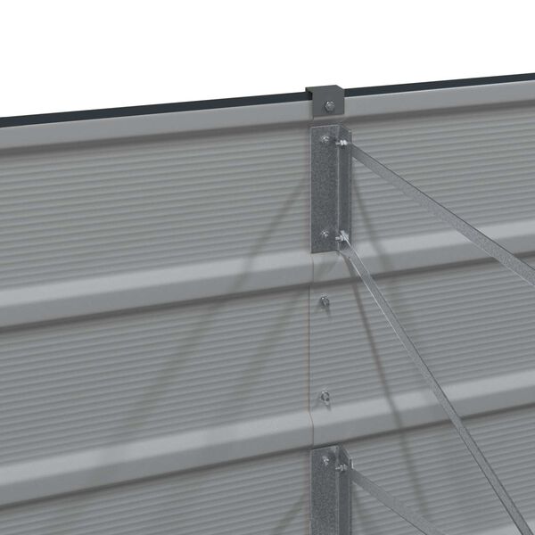 vidaXL Plantekassed Antrasitt 480 x 50 x 45 cm Galvanisert St&aring;l