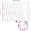 vidaXL Gjerdep&aring;le Gr&aring; 25 x 0,8 m (36 mm mesh) St&aring;l og PVC