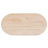 vidaXL Bordplate 60x30x2,5 cm heltre furu oval