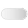 vidaXL LED-baderomsspeil 80x35 cm oval
