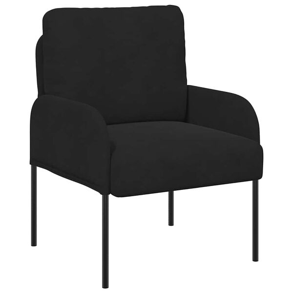 vidaXL Sofaer med pute Svart 60 x 56 x 80 cm Kryssfin&eacute;r