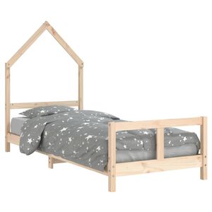 vidaXL Barnesengeramme 80x200 cm heltre furu