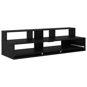 vidaXL Studiobord Svart eik 152 x 42,5 x 36 cm Konstruert tre