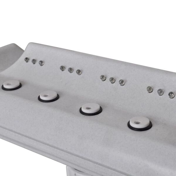 vidaXL Foss til svømmebasseng/fontene med LED-lys