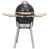 Kamado Kullgrill med røyker keramisk 33 cm