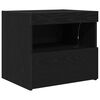 vidaXL Nattbordskap Svart Eik 50 x 40 x 45 cm Konstruert tre