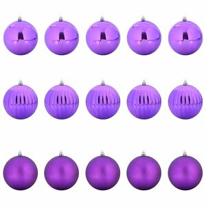 vidaXL Julekulsett XL 15 stk. Syrin &Oslash; 10 cm Plast
