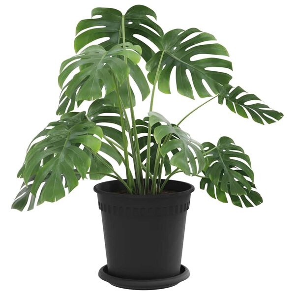 vidaXL Plantepotter 24 pcs Svart &Oslash; 17 x 14 cm Plast