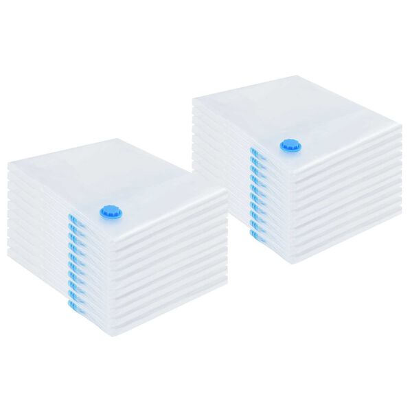 vidaXL Vakuumoppbevaringsposer med lagring 20 pcs 130 x 100 cm