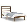 vidaXL Sengeramme honningbrun heltre 75x190 cm Small Single