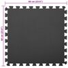 vidaXL Puslespill Treningsmatter 12 pcs Svart 4,32 ㎡ EVA Skum