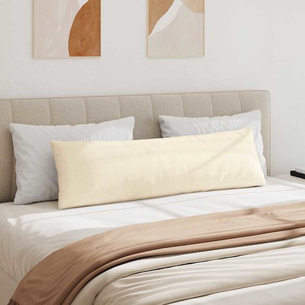 vidaXL Sofaputer 2 pcs Krem 145 x 40 cm Corduroy stoff