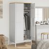 vidaXL Garderobe FLORO hvit 77x53x171 cm heltre furu