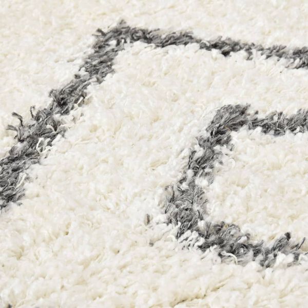 vidaXL Teppe raggete PP beige og gr&aring; 160x230 cm