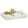 vidaXL Hundesofa med puter beige 89x75x19 cm oxford-stoff