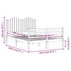 vidaXL Sengeramme med hodegavl 140x190 cm heltre