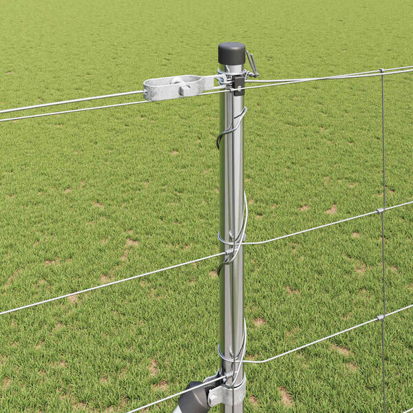 vidaXL Gjerdepåle Galvanisert 50 x 1,5 m Stål