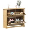 vidaXL Skoskap Corona 99x32x85 cm heltre furu