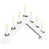 vidaXL Juledlysbro 7 LED-lys Varmhvit 39,5 x 5 x 29 cm