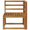 vidaXL Ute Hj&oslash;rnesofa Solid akasietre Naturlig 63 x 63 x 73 cm