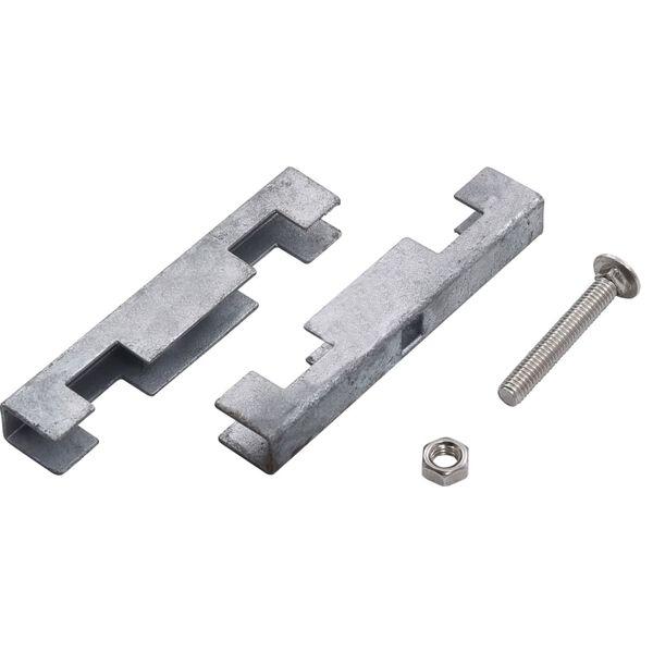 vidaXL U-mattekobling for hage 10 sett sølv