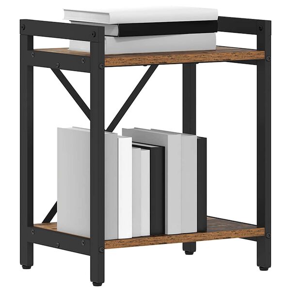 vidaXL Bokhylle Gammelt tre 40 x 30 x 50 cm Konstruert tre