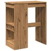 vidaXL Barbord med stativer artisan eik 90x47,5x103,5cm konstruert tre
