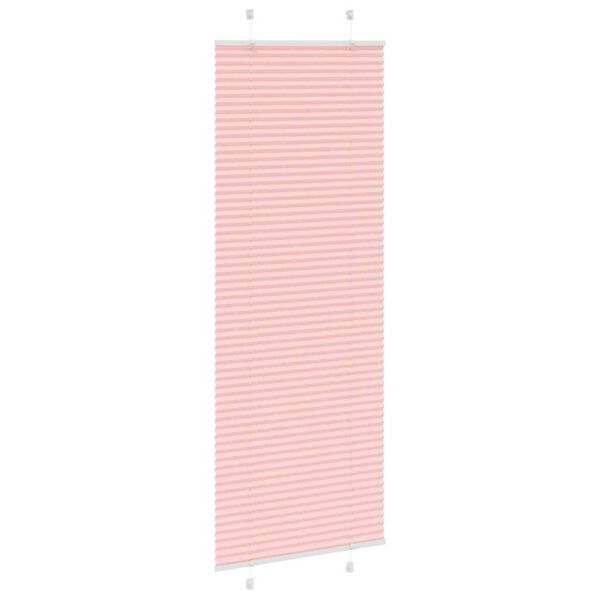 vidaXL plisségardin Rosa 75x200 cm Stoff Bredde 74,4 cm Polyester