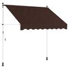 vidaXL Manuell utskiftbar markise Brun 400 cm