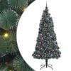 vidaXL Kunstig forbehandlet juletre med kulesett gr&oslash;nn 240 cm PET