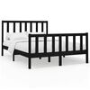 vidaXL Sengeramme svart heltre furu 150x200 cm King Size