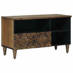 vidaXL TV-skap Brun 80 x 33,5 x 46 cm Massiv mango tre