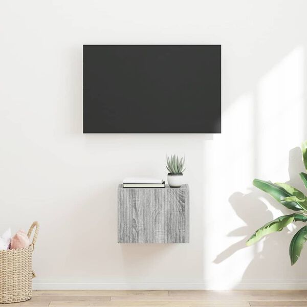 vidaXL TV Veggskap Grå Sonoma 60 x 31 x 29.5 cm Konstruert tre