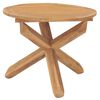 vidaXL Hagespisebord &Oslash;90x75 cm heltre teak