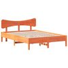 vidaXL Sengeramme uten madrass voksbrun 120x200 cm heltre furu