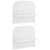 vidaXL Vegghylle 2 stk. Hvit 41 x 13,5 x 37,5 cm Konstruert tre