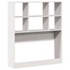 vidaXL Hodegavl med oppbevaring hvit 90 cm heltre furu