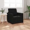 vidaXL Sofa seng Svart 74 x 77 x 81 cm stoff