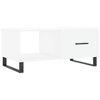 vidaXL Salongbord hvit 90x50x40 cm konstruert tre