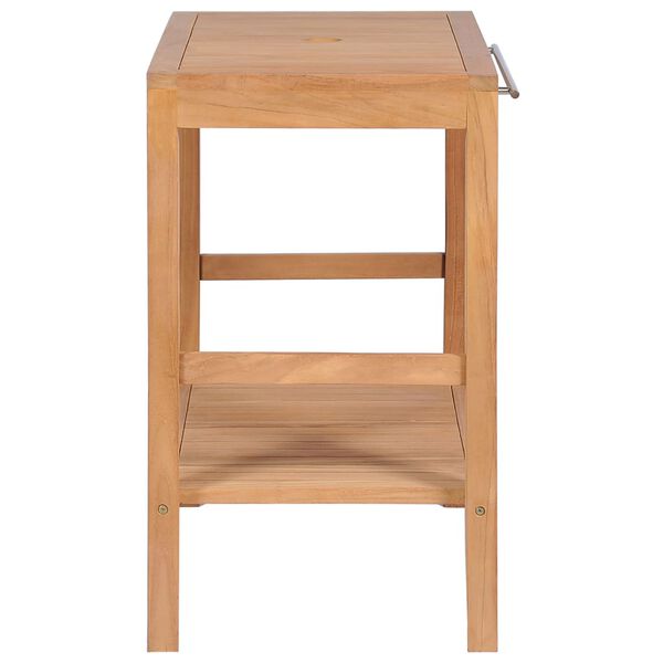 vidaXL Servantskap for bad heltre teak 74x45x75 cm