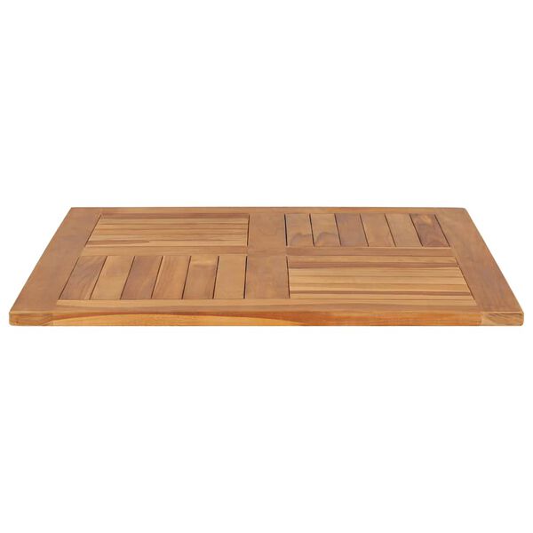 vidaXL Bordplate heltre teak kvadratisk 80x80x2,5 cm