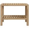 vidaXL Sidebord til baderom 60x30x45 cm heltre teak