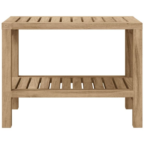 vidaXL Sidebord til baderom 60x30x45 cm heltre teak