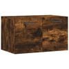 vidaXL Veggskap r&oslash;kt eik 60x36,5x35 cm konstruert tre