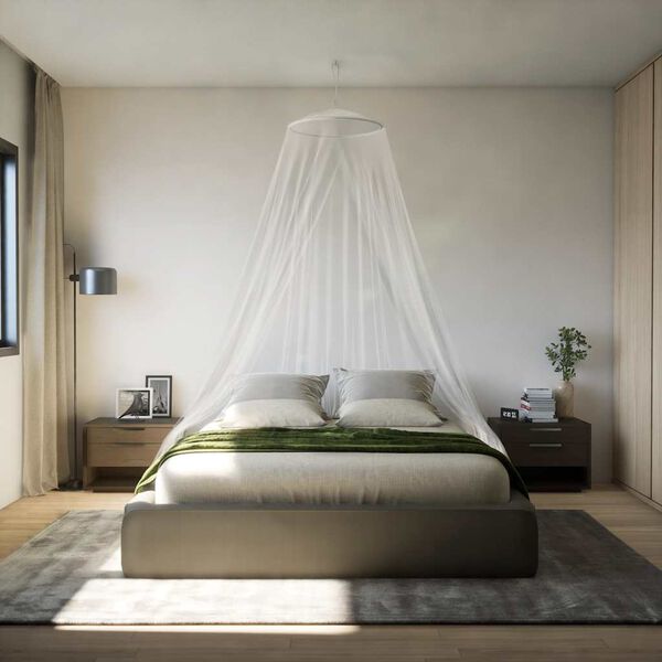 vidaXL Myggnett til Seng 220 netting Hvit 56x56x220 cm